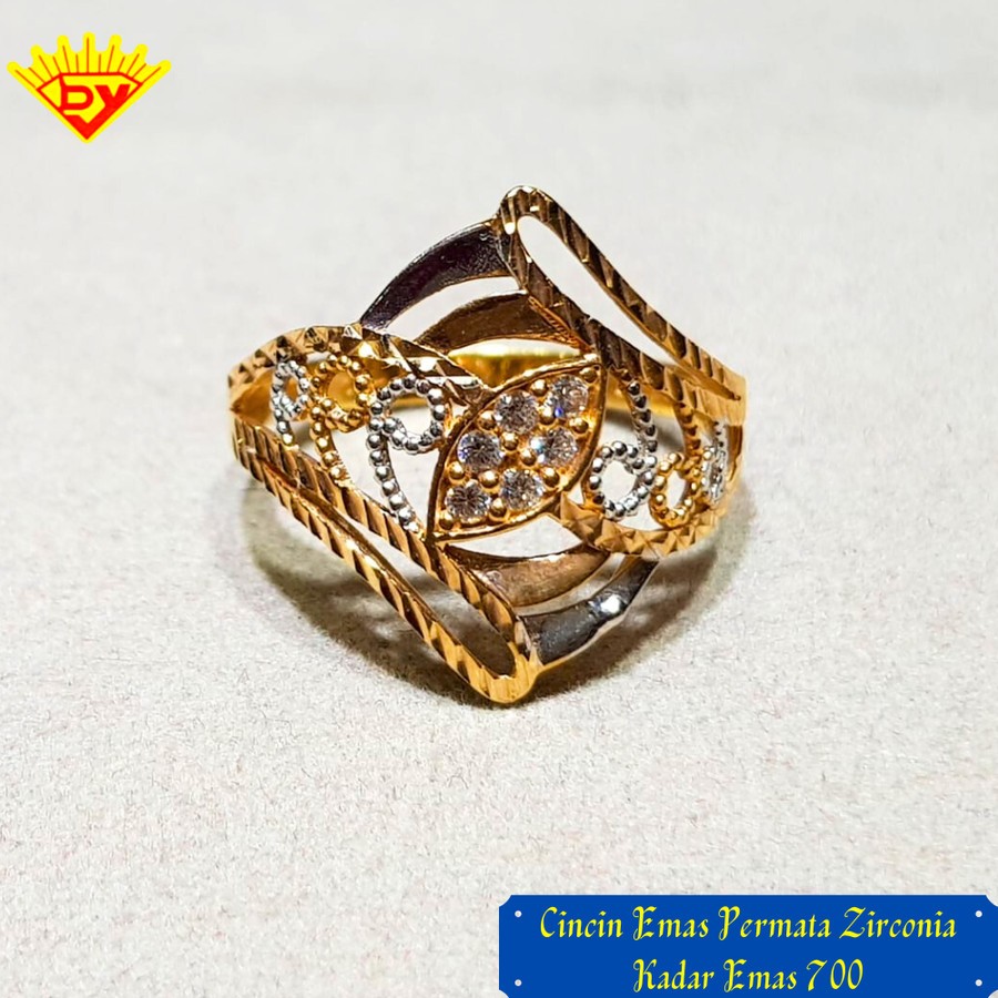 Cincin Emas Kuning Kadar Emas 700