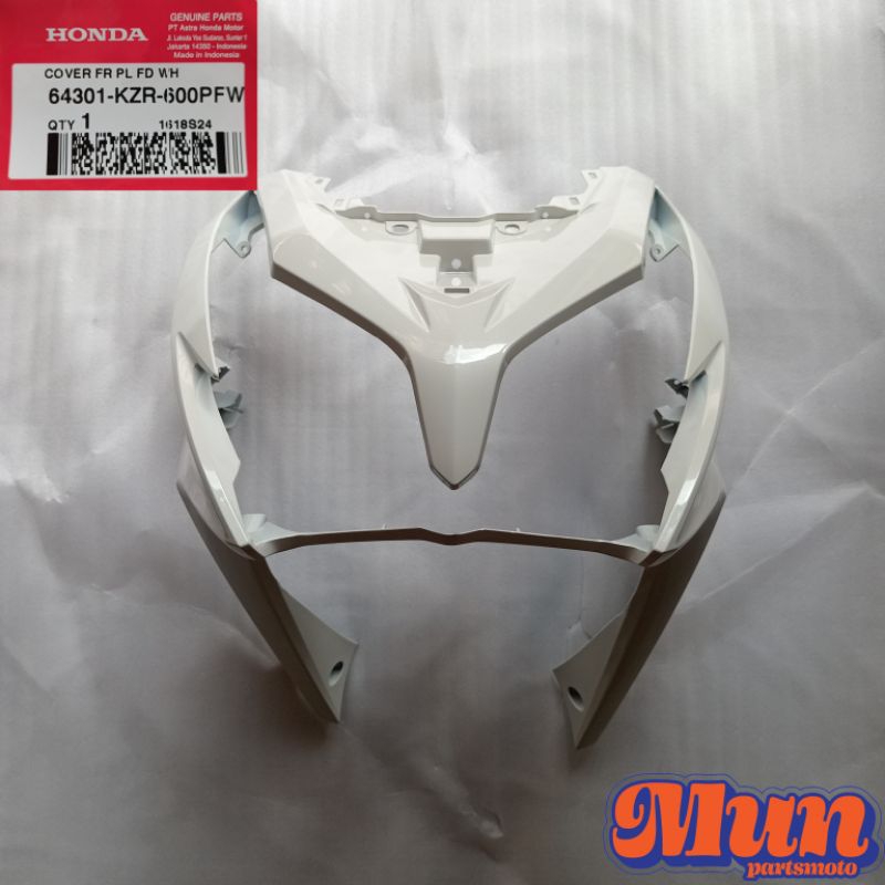 64301-KZR-600PFW /COVER FR LAMPU VARIO KZR 125 OLD (PUTIH)