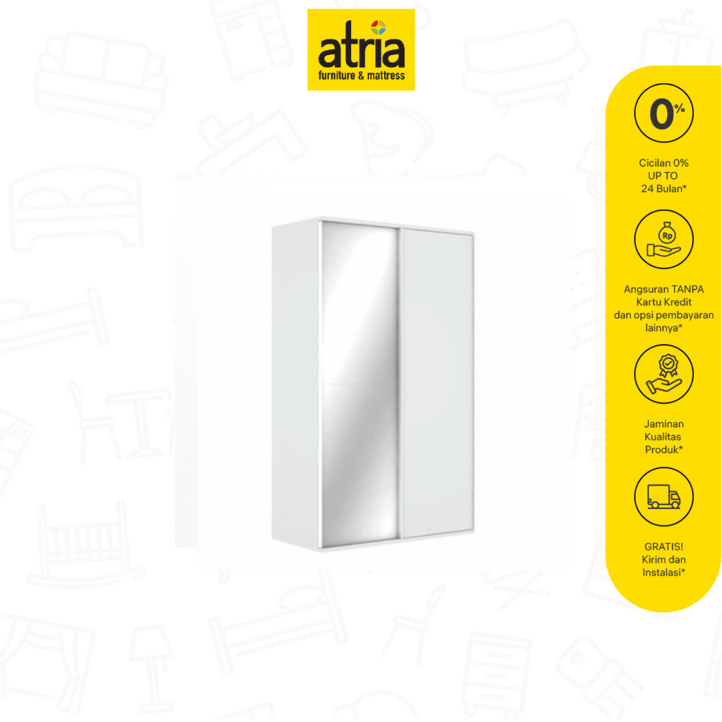 Atria Lemari Pakaian Pintu Geser Torrian