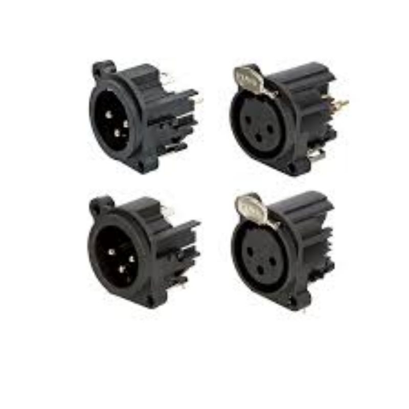 CHASIS XLR FEMALE DAN MALE 1SET