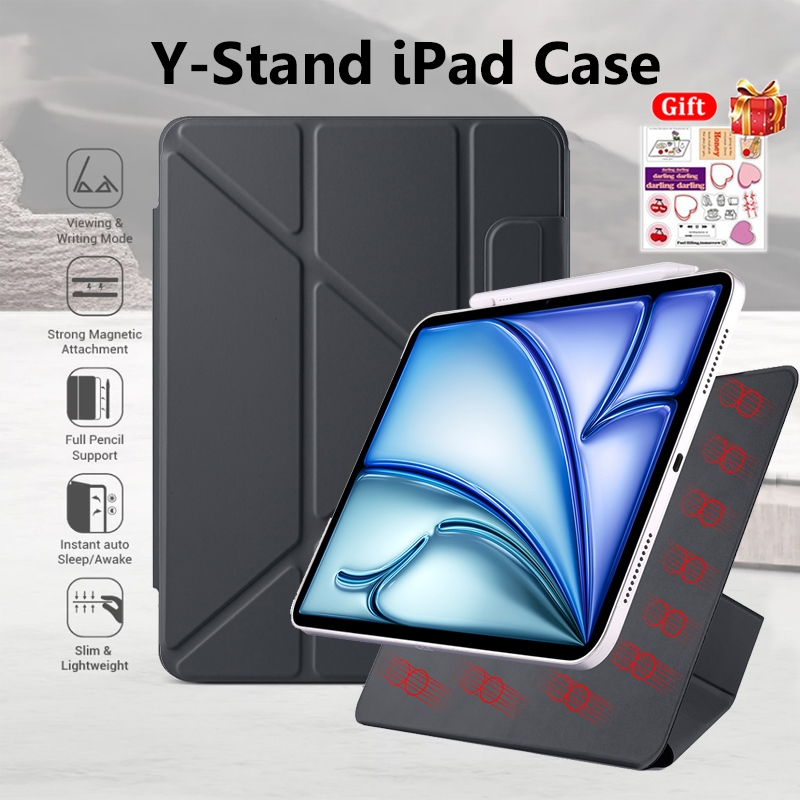 Magnetic Case for iPad Air 4/5 10.9inch iPad Air6 11inch 2024 Auto Wake/Sleep Case untuk iPad 10th Y