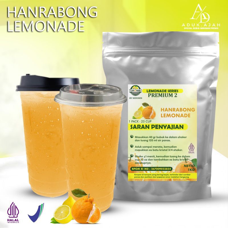 

HANRABONG LEMONADE 1KG /Minuman Bubuk instan Ŕasa orange /Jeruk