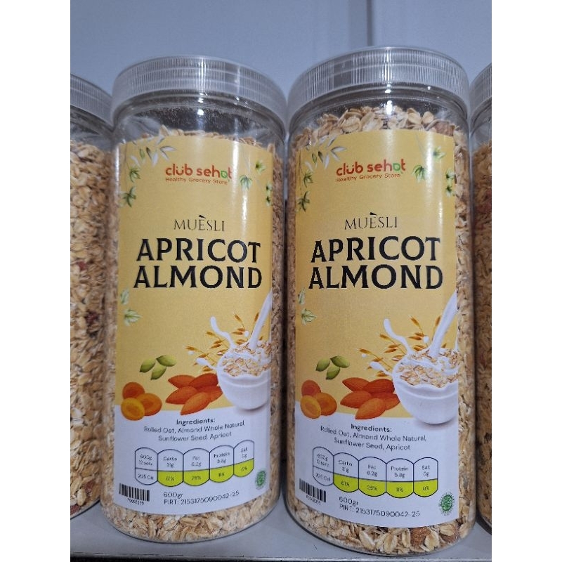 

Club Sehat Muesli Apricot Almond 600gr