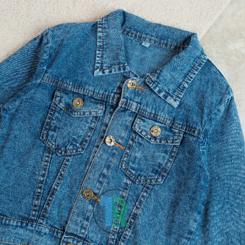 PAKAIAN JAKET JEANS ANAK COWOK ATAU CEWEK USIA 3-6 TAHUN