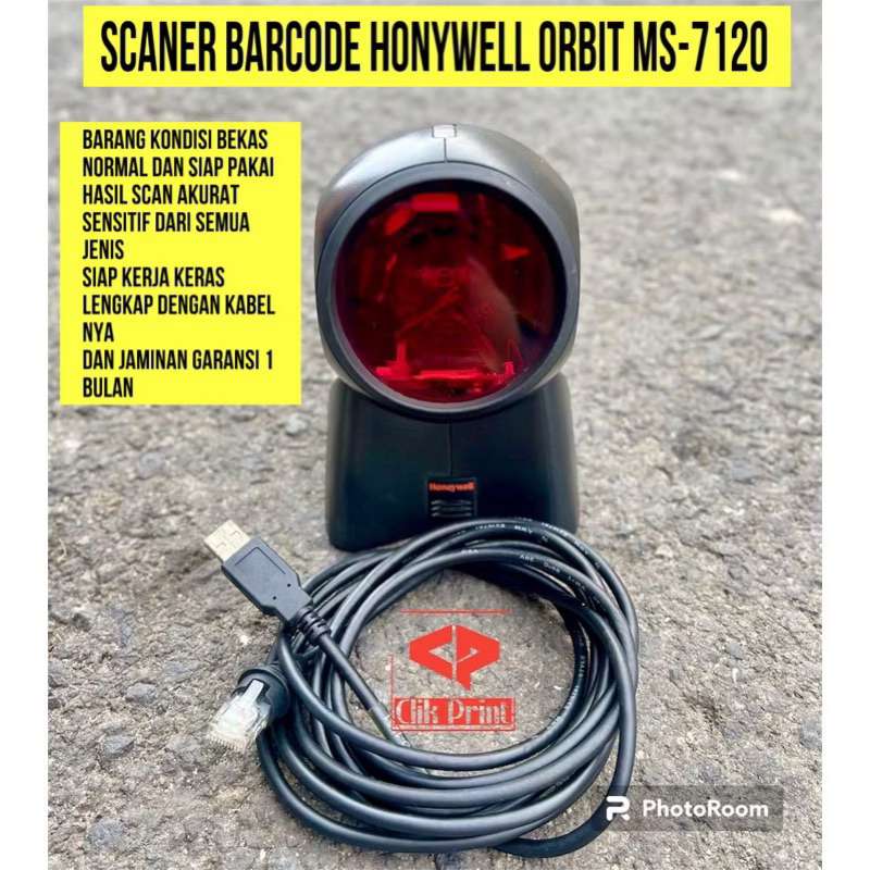 Barcode Scaner Honeywell Ms-7120 1D Bekas