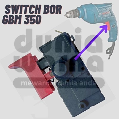 Spare Part Switch BOSCH GBM350/GBM 350 Saklar Skakel Spare Part Bor 10mm Bolak Balik