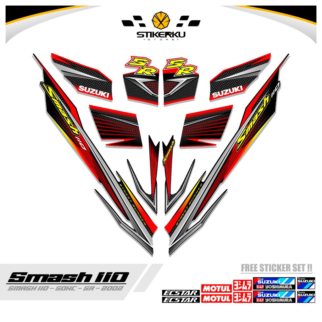 STICKER SMASH 110 R / MTF 10 / STRIPING SMASH 2002 / SETIKER SR / STIKER / STREPING / STIPING / SETR
