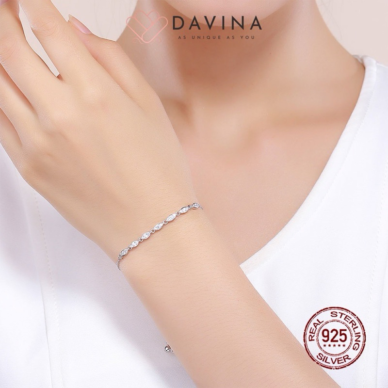 DAVINA Gelang Tangan Perak Serut Eva Bracelet 925 Sterling Silver Preloved