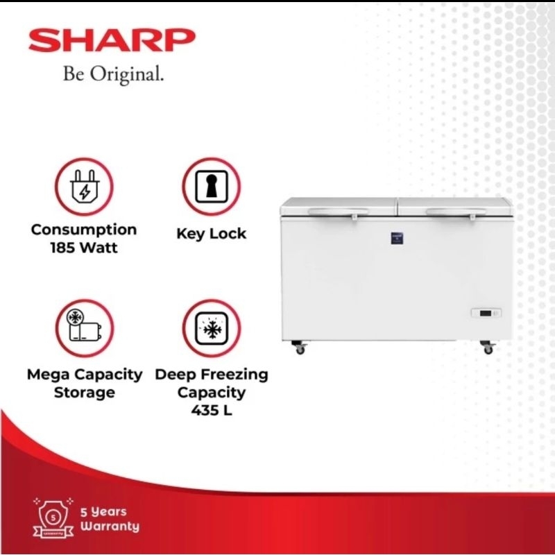 SHARP CHEST FREEZER 450L FRV-450