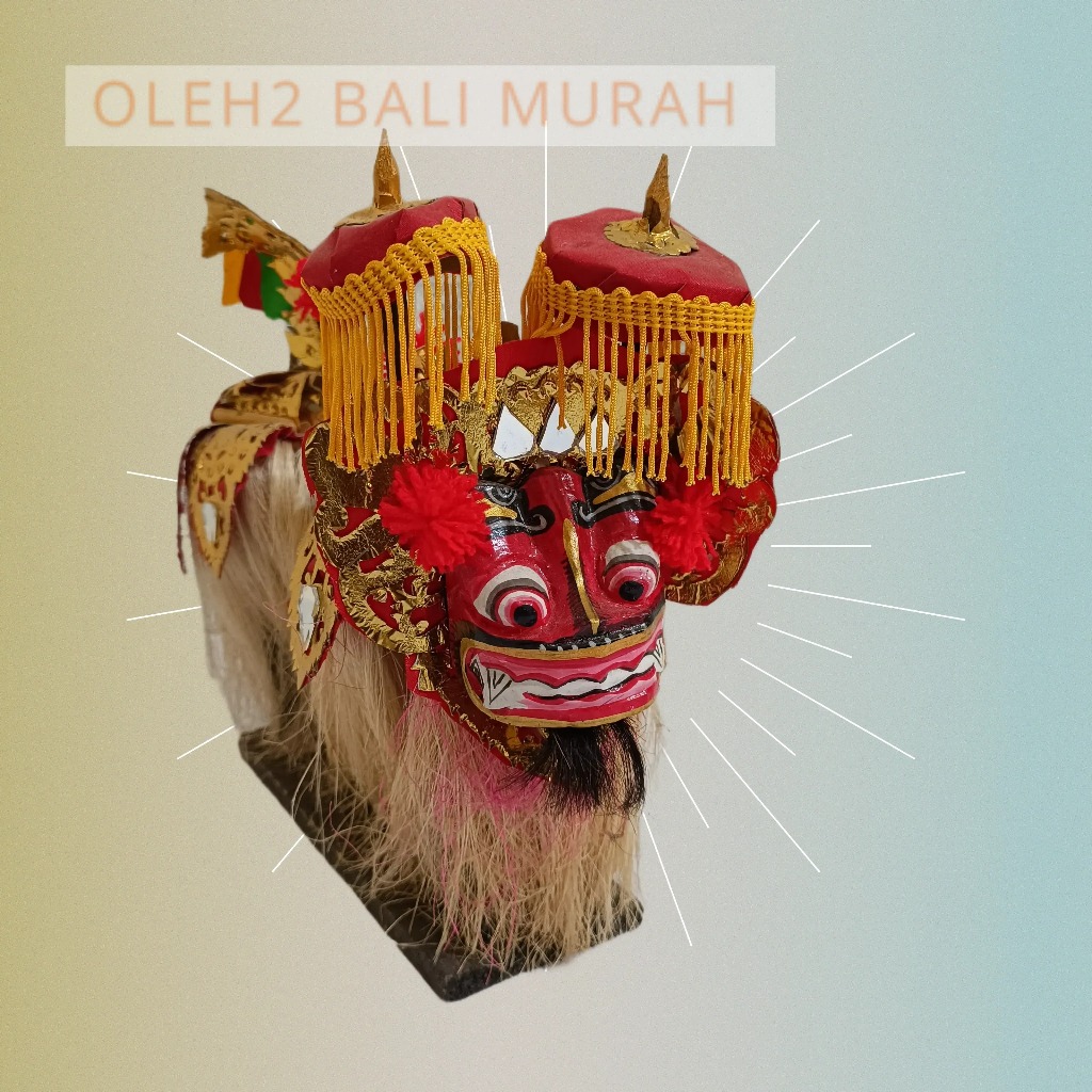 Miniatur Barong Bali, Pajangan Barong Bali - Dekorasi Barong  Bali  -  Pajangan Meja Barong Bali