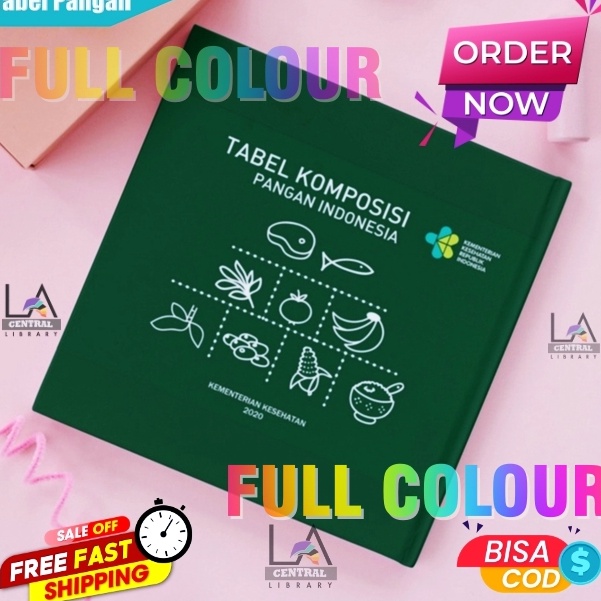 KODE Q35L Buku Tabel Komposisi Pangan Indonesia TKPI 22 Size A5 WARNA