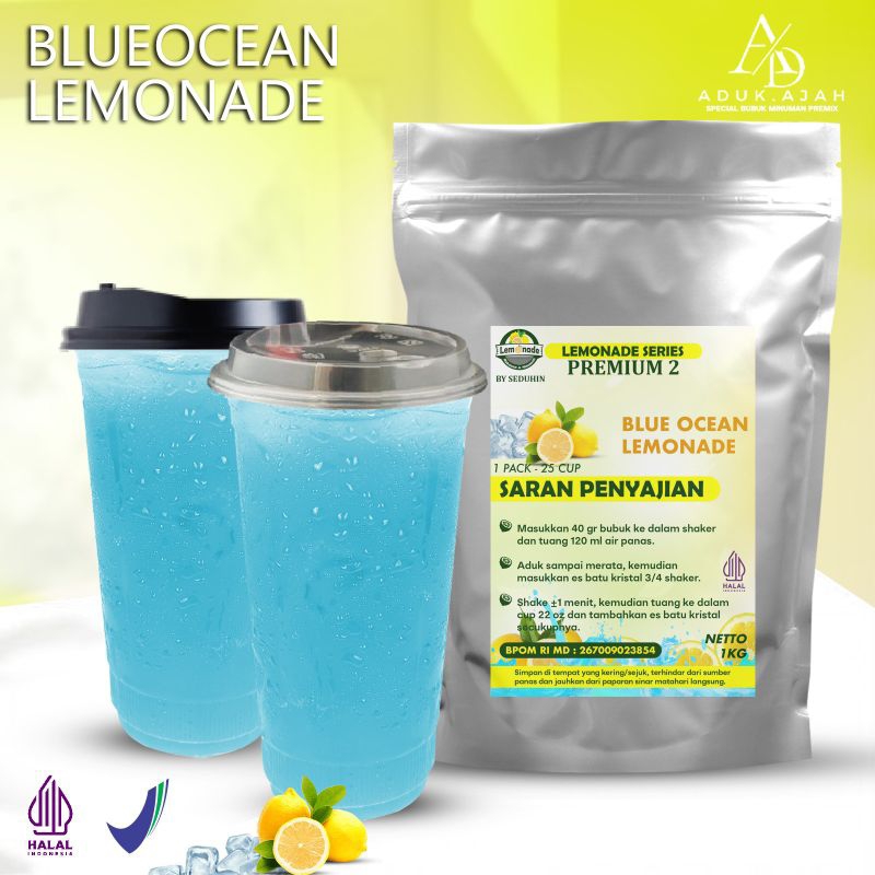 

BLUE OCEAN LEMONADE 1KG /Minuman Bubuk Instan