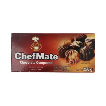 

Dark Chocolate Compound Chefmate / Cokelat Hitam Chefmate - 250 gr
