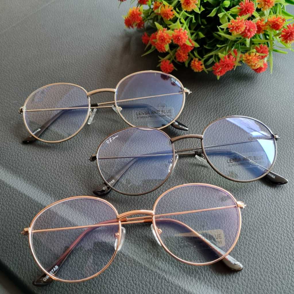 kacamata anti radiasi GW807AB/kacamata anti radiasi termurah/kacamata anti radiasi tangkai besi/kaca