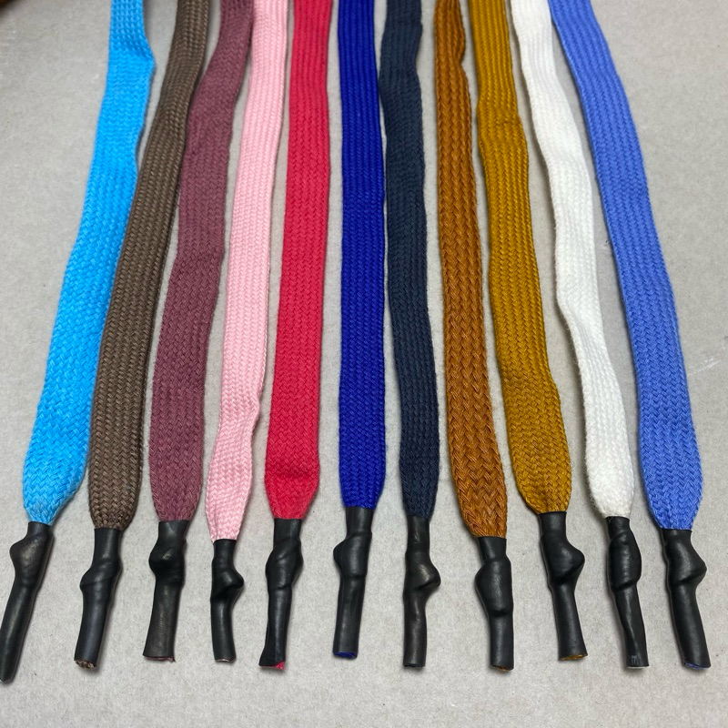 TALI CELANA KOLOR GEPENG/pipih katun tali hoodie gepeng harga satuan