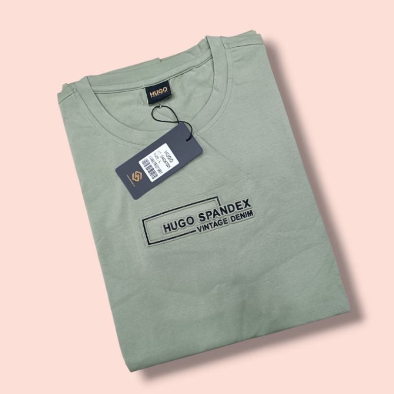 kaos Hugo Selection pria 100% original / kaos import pria bahan adem terbaru