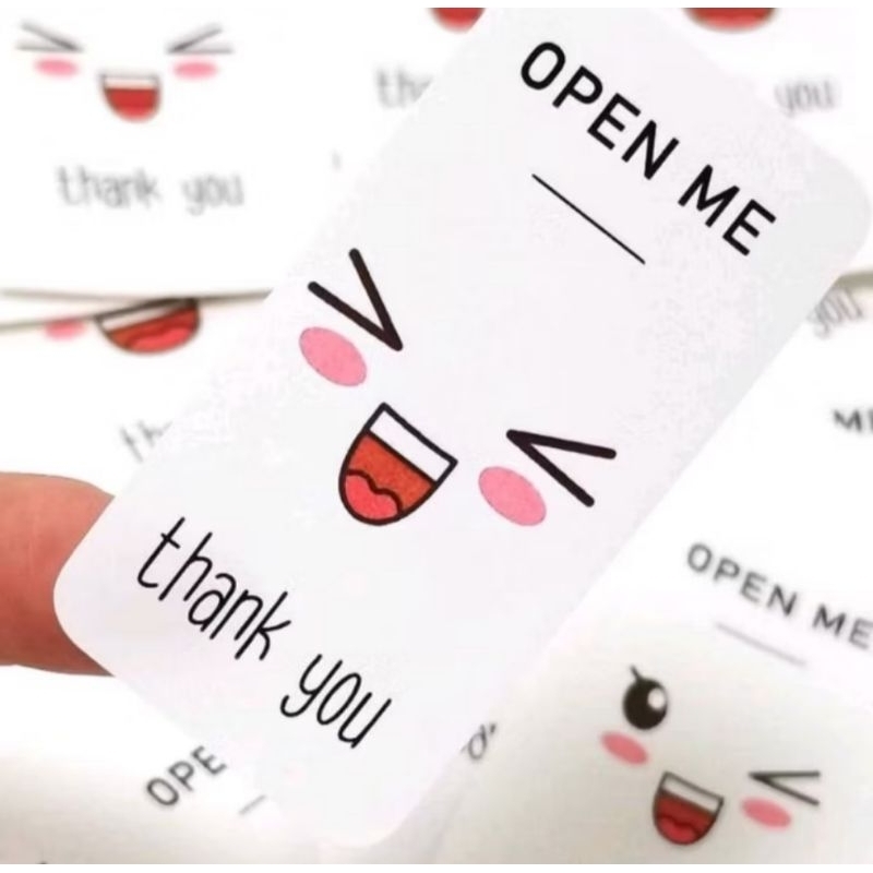 

(48 sticker) sticker thankyou /Stiker segel/ stiker terimakasih/ stiker packing/ stiker produk/ stiker label.