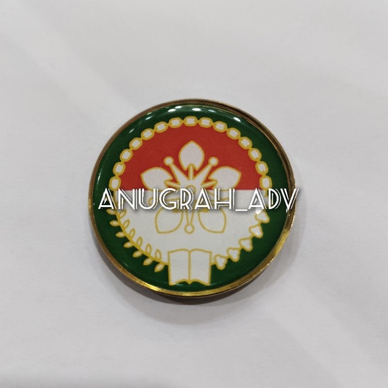 

pin DHARMA WANITA PERSATUAN kuningan tebal kualitas premium ready stok