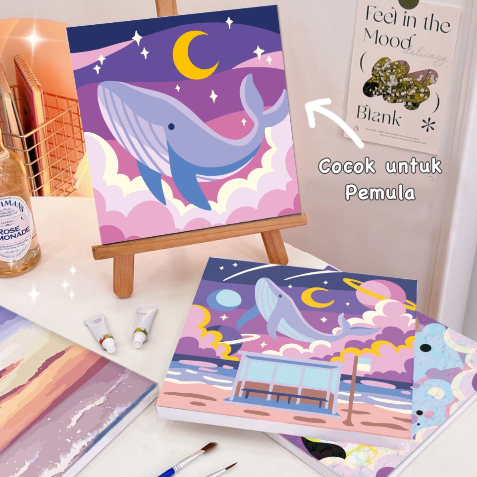 

KODE F62I Paint by Numbers KIT Whale Series 2x2cm PAINTING KIT DIY