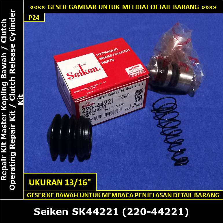 Repair Kit Master Kopling Bawah Toyota Crown Super Saloon 2000 cc 1G GS131 1991-1995 Seiken SK44221 