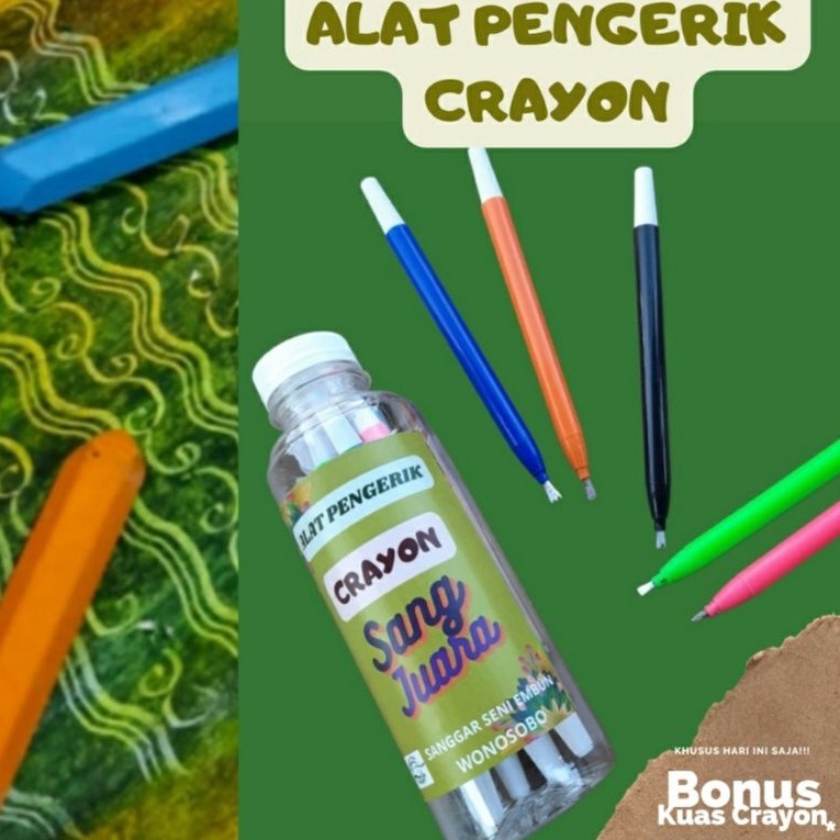

KODE N67C Alat Pengerik Crayon Sang Juara Isi 5 Batang Bonus Kuas Crayon