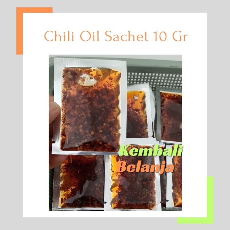 

Chili Oil Sachet 10 Gram/ Minyak Cabe Pedas Enak/ Chili Oil Pedas Enak
