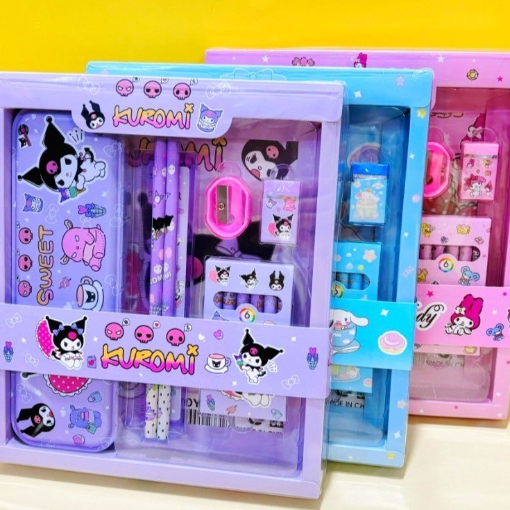 

Buruan Cek SET ALAT TULIS 7IN1 KOTAK PENSIL SANRIO STATIONARY SET CINNAMOROL MELODY KUROMI