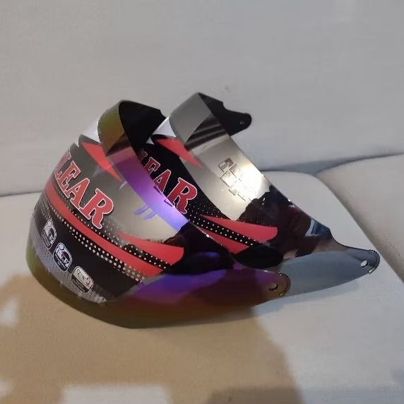 KACA HELM VISOR SILVER GM EVO EVOLUTION FIGHTER SILVER