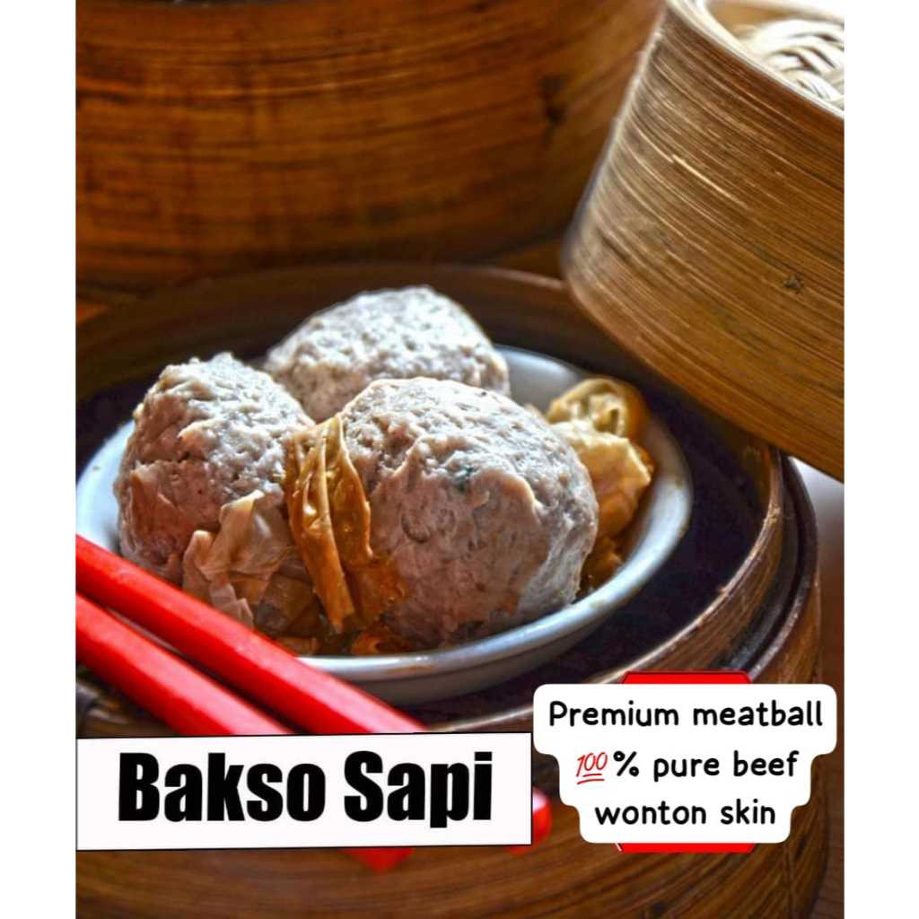 

BAKSO SAPI PREMIUM QUALITY Frozen Food Beku Cemilan Makanan Olahan Enak