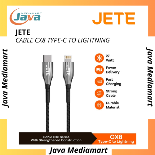 Kabel Data Jete CX8 Fast Charging Type C to Lightning
