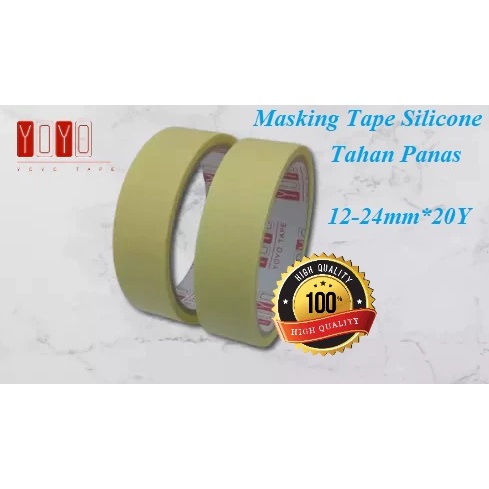 

[TERMURAH] MASKING TAPE LAKBAN KERTAS 20YARD KUALITAS NO 1