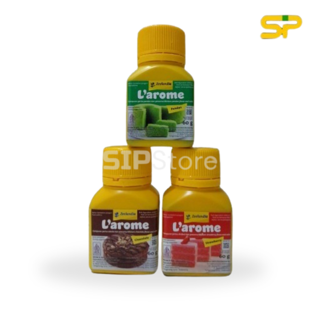 

ZEELANDIA L 'AROME 60GR / L 'AROME COKLAT - STRAWBERY - PANDAN 60GR