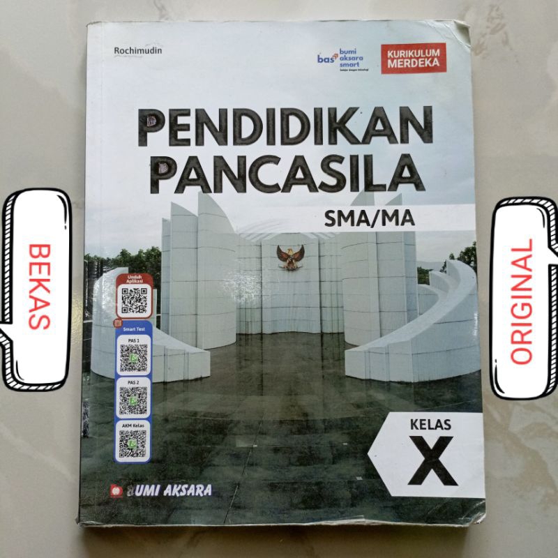 Buku PPKN PKN Pendidikan Pancasila Kelas 10 X 1 I SMA Penerbit Bumi Aksara Kurikulum Merdeka - Rochi