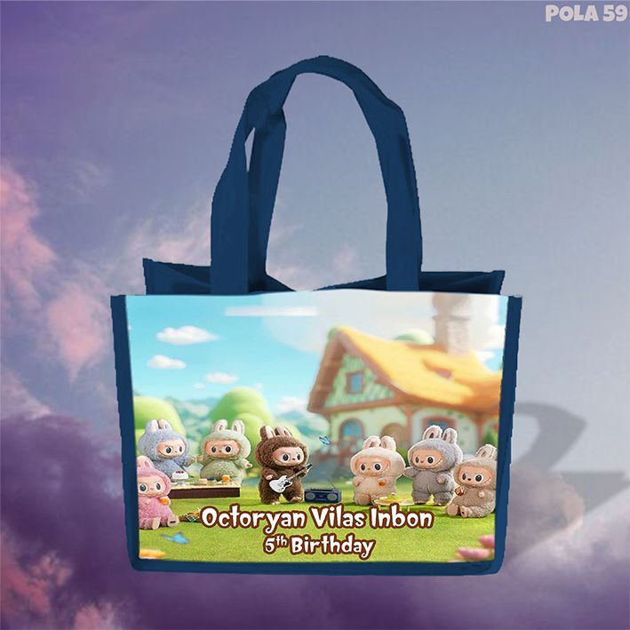 

Tas Ultah Goodie Bag Souvenir Ulang Tahun Kartun Murah Custom Nama Aqiqah Parcel Kado
