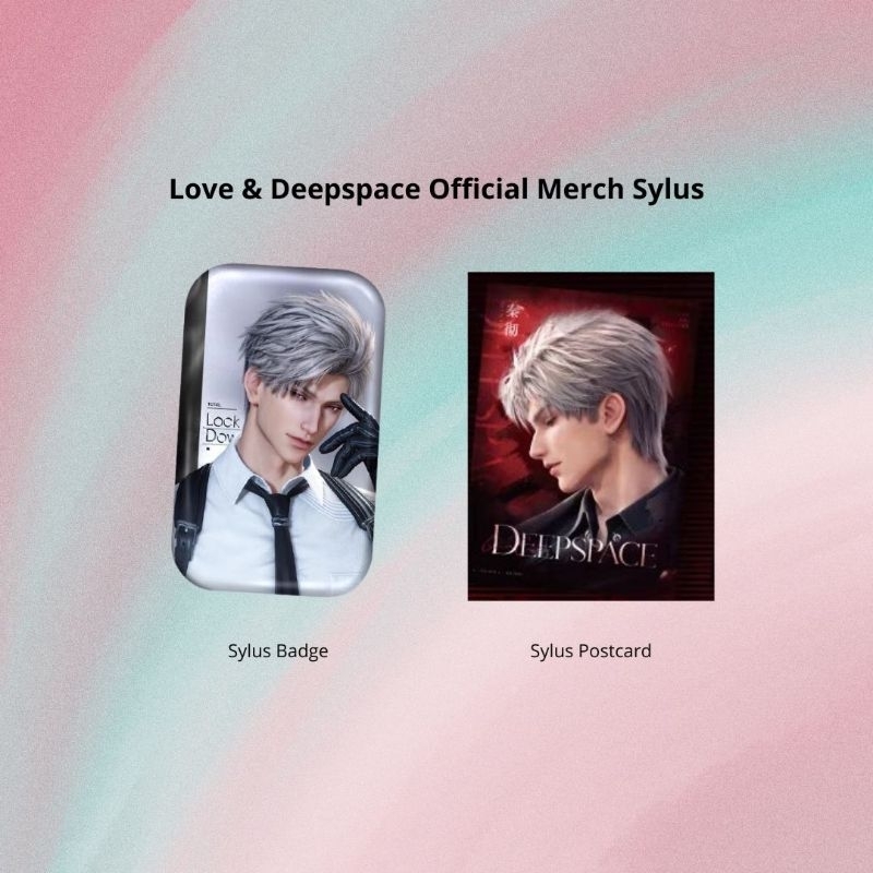 PO Love and Deepspace Official Merch Sylus Badge Postcard