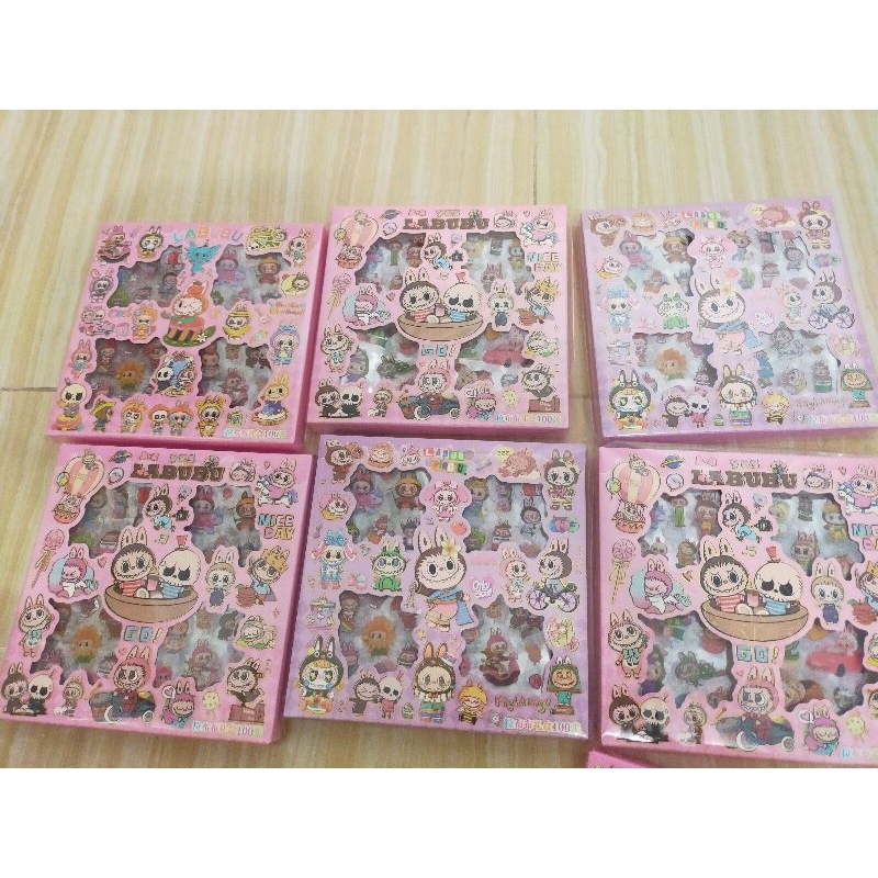

sticker labubu 1box isi 100pc