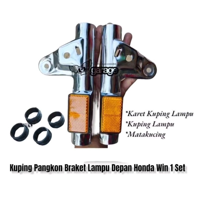 Kuping Lampu depan Honda Win 100 Pangkon lampu Braket lampu depan Kuning Honda Win 100
