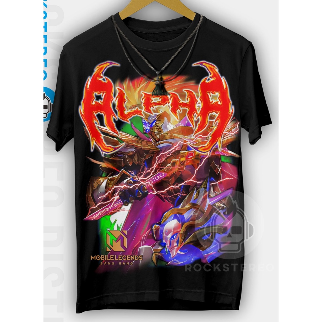 OBLONG DISTRO TERBARU KAOS ANAK DAN REMAJA MOBILE LEGEND BANG BANG BAJU ML KARAKTER ALPHA PERSEUS