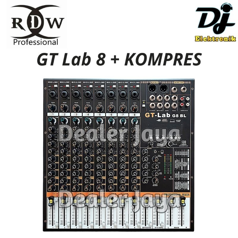 Mixer Analog RDW GT Lab 8 BL / 8BL + KOMPRESS - 8 channel