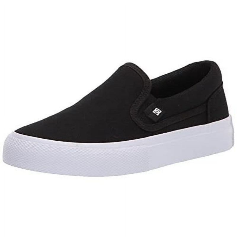 Sepatu DC Manual Slip On Black White Original