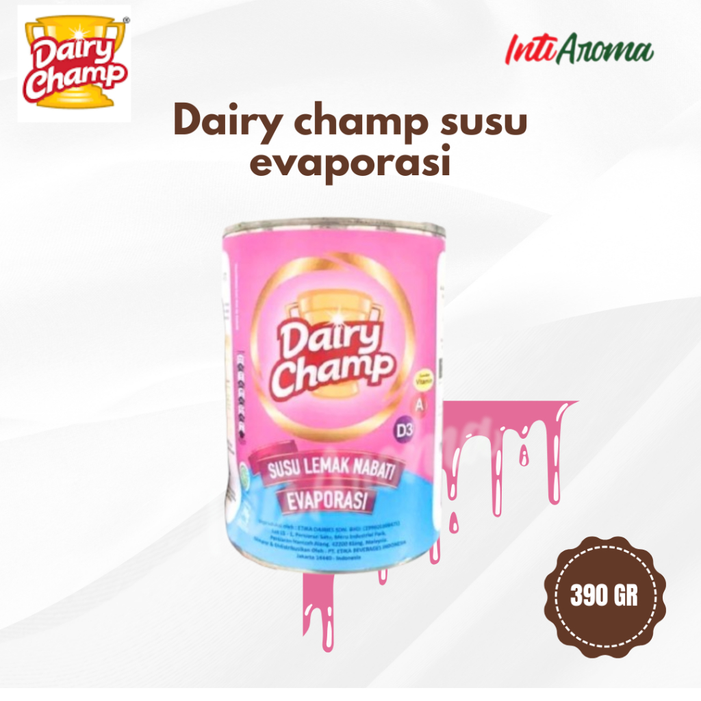 

Dairy champ susu evaporasi kemasan kaleng 390gr