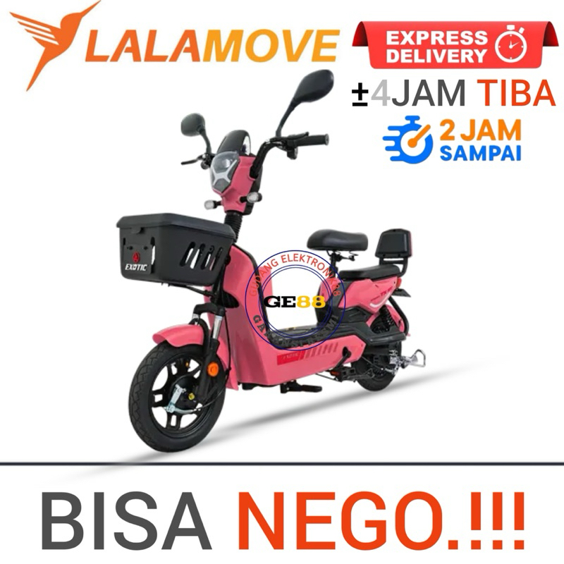 Sepeda Listrik Exotic Groza TX180 500Watt #Dewasa/anak-anak Murah Promo Gratis Ongkir Khusus
