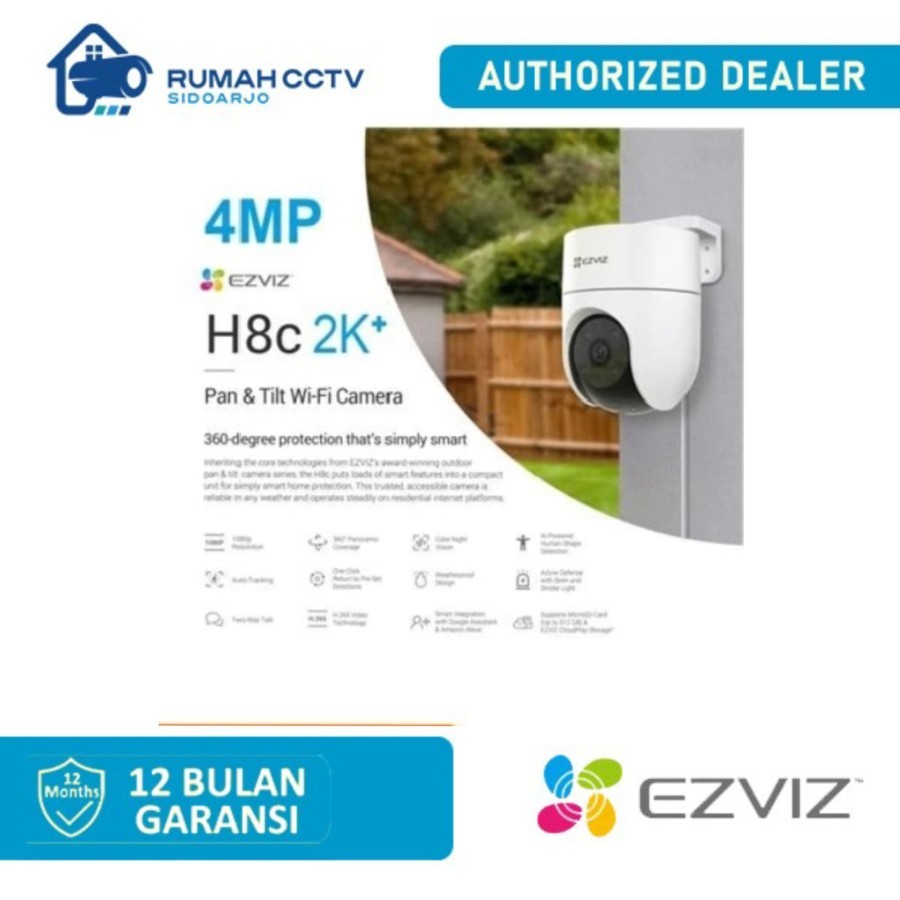 CAMERA EZVIZ H8C 4MP WIRELESS OUTDOOR