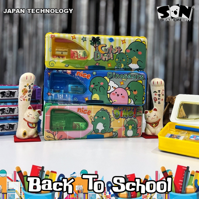 

KOTAK PENSIL MAGNET + STATIONERY DINO / TEMPAT PENSIL MAGNET 702-B