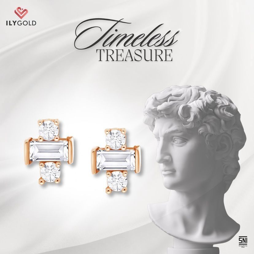 Anting ILY Gold Timeless Treasure Collections