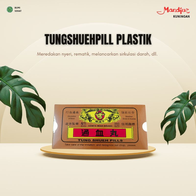 Obat nyeri pinggang, rematik, lancar sirkulasi darah, kram, kebas, kesemutan - Tungshueh Pill Isi 80