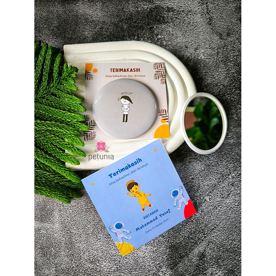 50pcs Souvenir Kaca Khitanan Anak Laki Laki Khitan Unik Murah