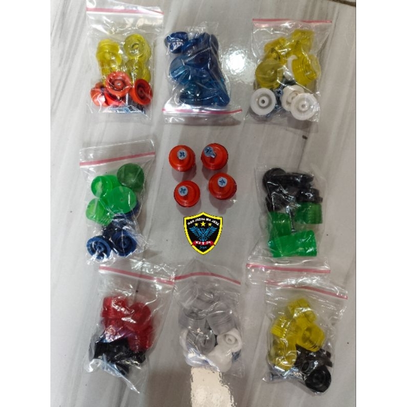 KAKI KARET SANGKAR KOTAK & SANGKAR BULAT + TOPI