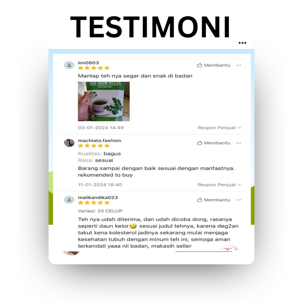 

MAR TEH DAUN KELOR CELUP MURNI 100% ALAMI & HALAL MUI EKSTRAK DAUN KELOR KERING BUBUK DAUN KELOR