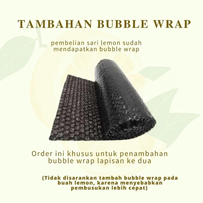 

Bubble wrap dan Dus Ekstra